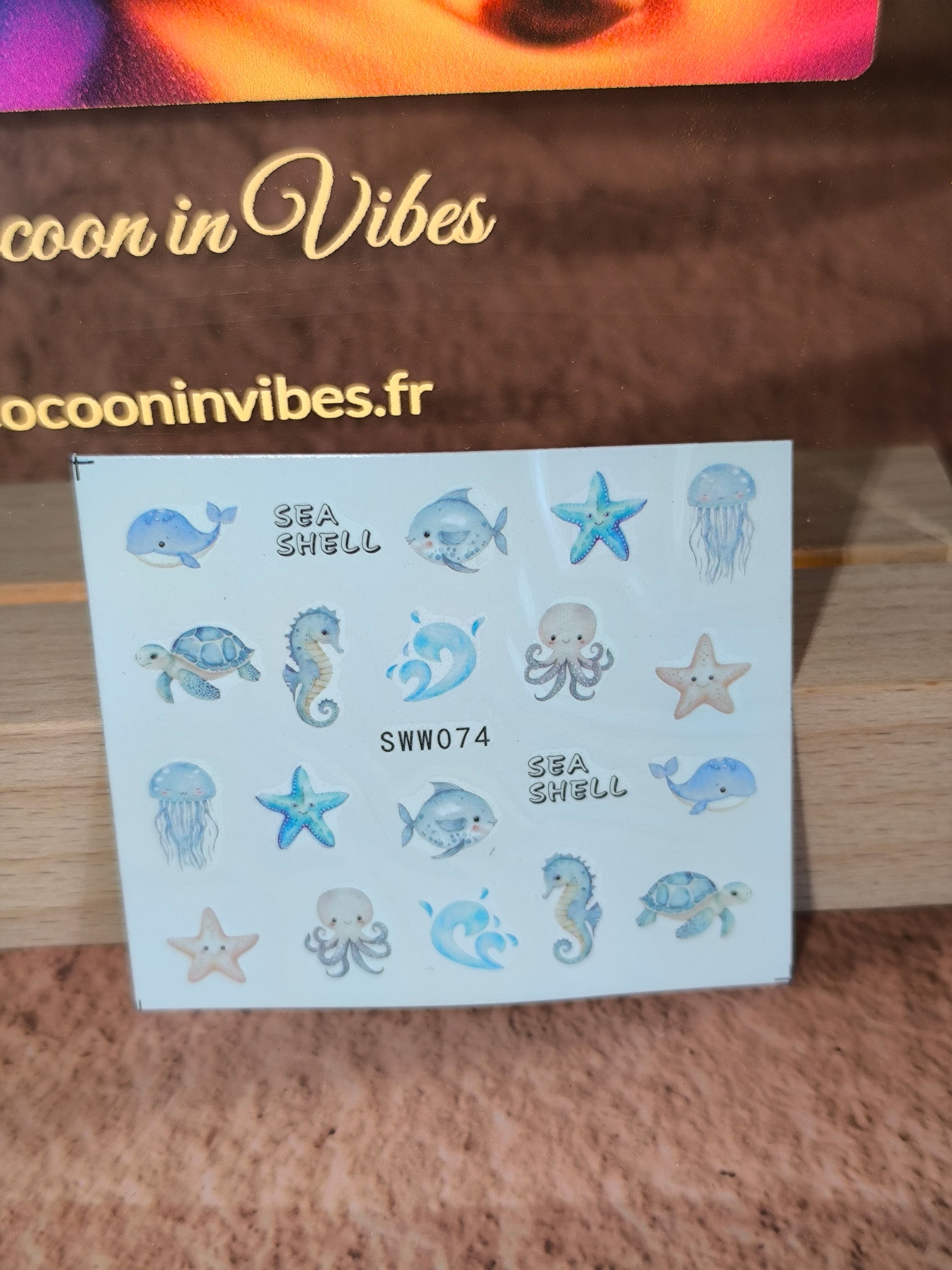Stickers Ongles Coquillages & Animaux Marins - Un océan de beauté… au bout des doigts