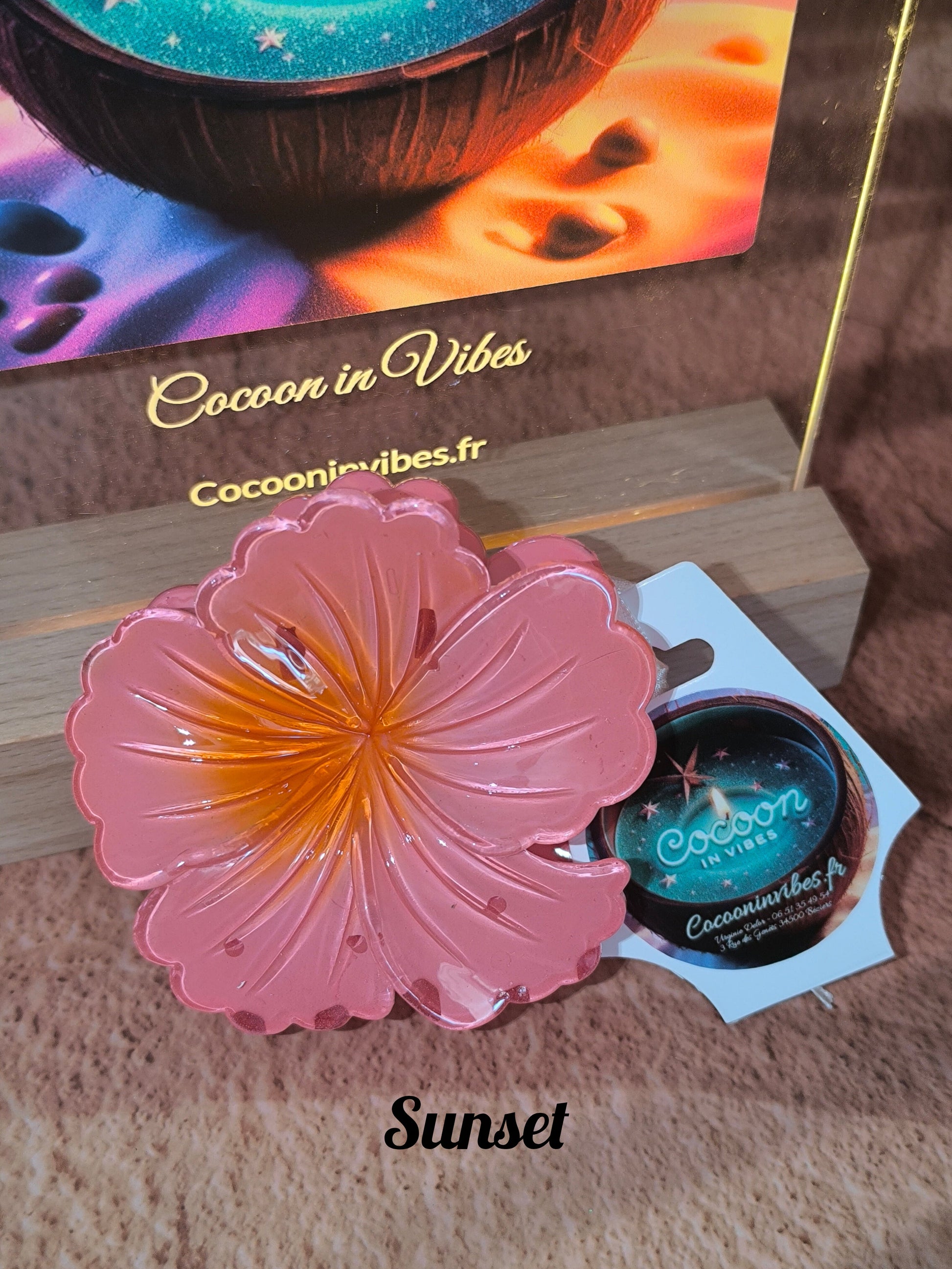 Pinces à Cheveux Hibiscus ~ Roses Exquises, Trois nuances de rose pour fleurir ta coiffure…