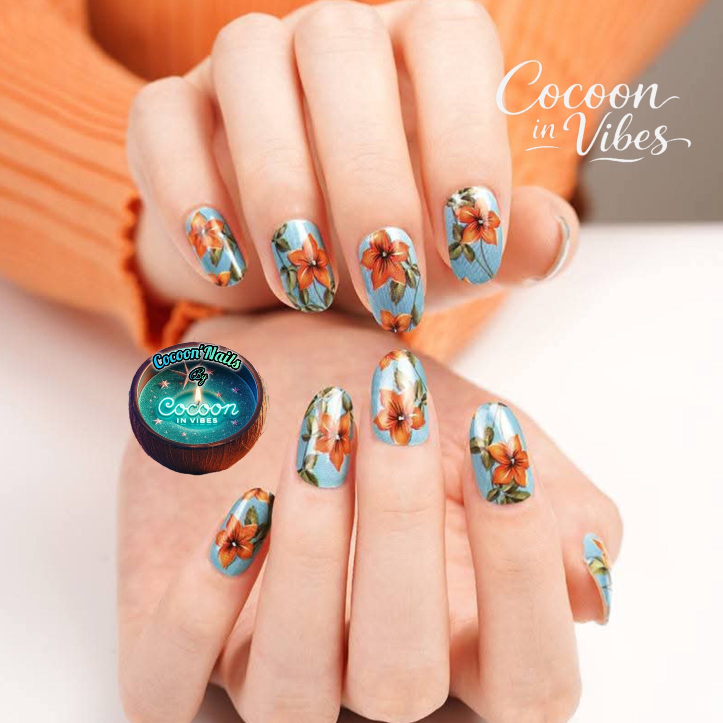 Cocoon’Nails Rêverie d'Été – Vernis Autocollant Kit Complet