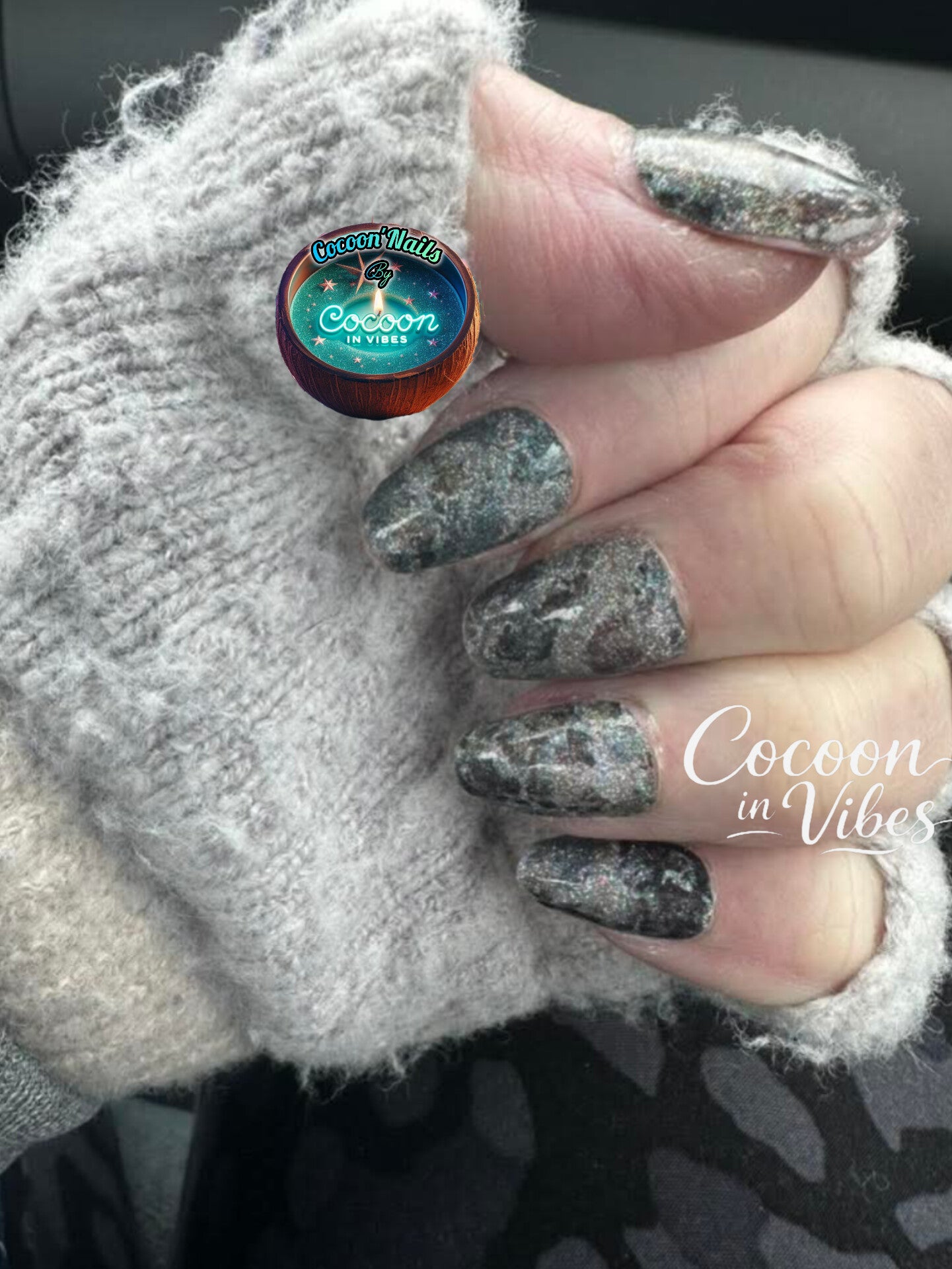 Cocoon’Nails Mer d'Écume – Vernis Autocollant Kit Complet