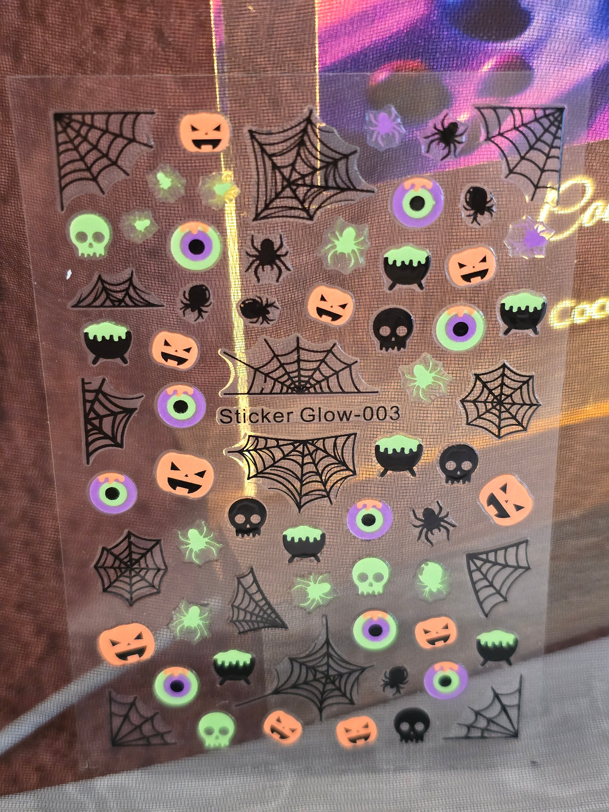 Stickers Ongles Halloween Phosphorescents