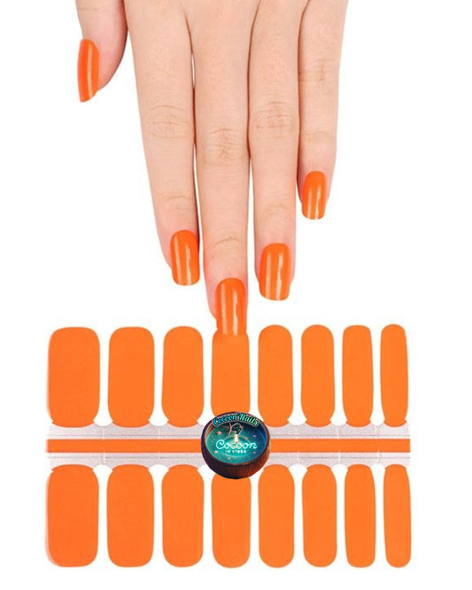 Cocoon’Nails Éclat de Citrouille – Vernis Autocollant Kit Complet