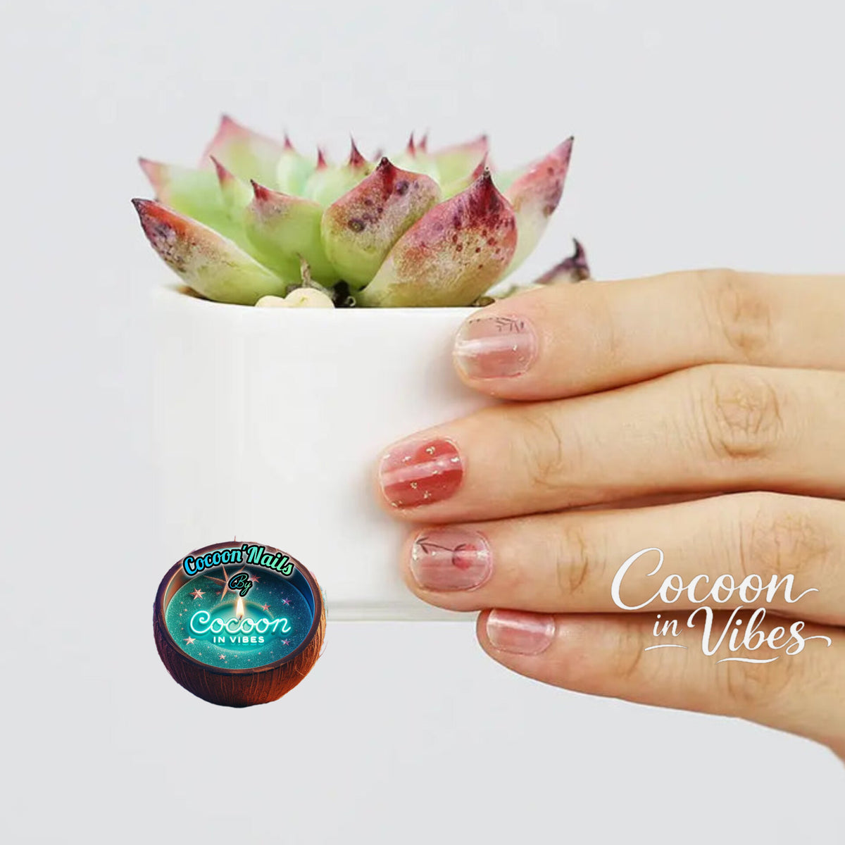 Cocoon’Nails Douceur Terracotta – Vernis Autocollant Kit Complet