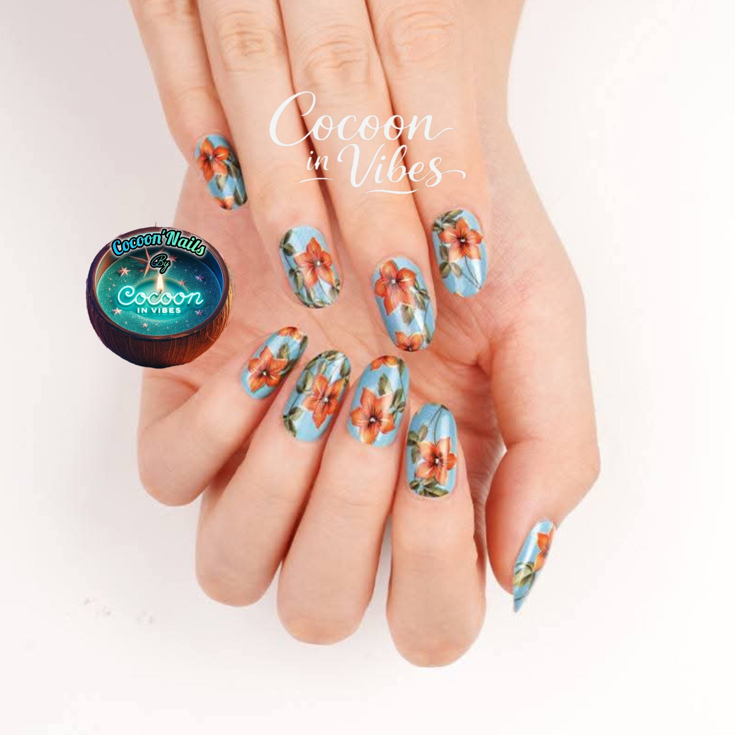 Cocoon’Nails Rêverie d'Été – Vernis Autocollant Kit Complet