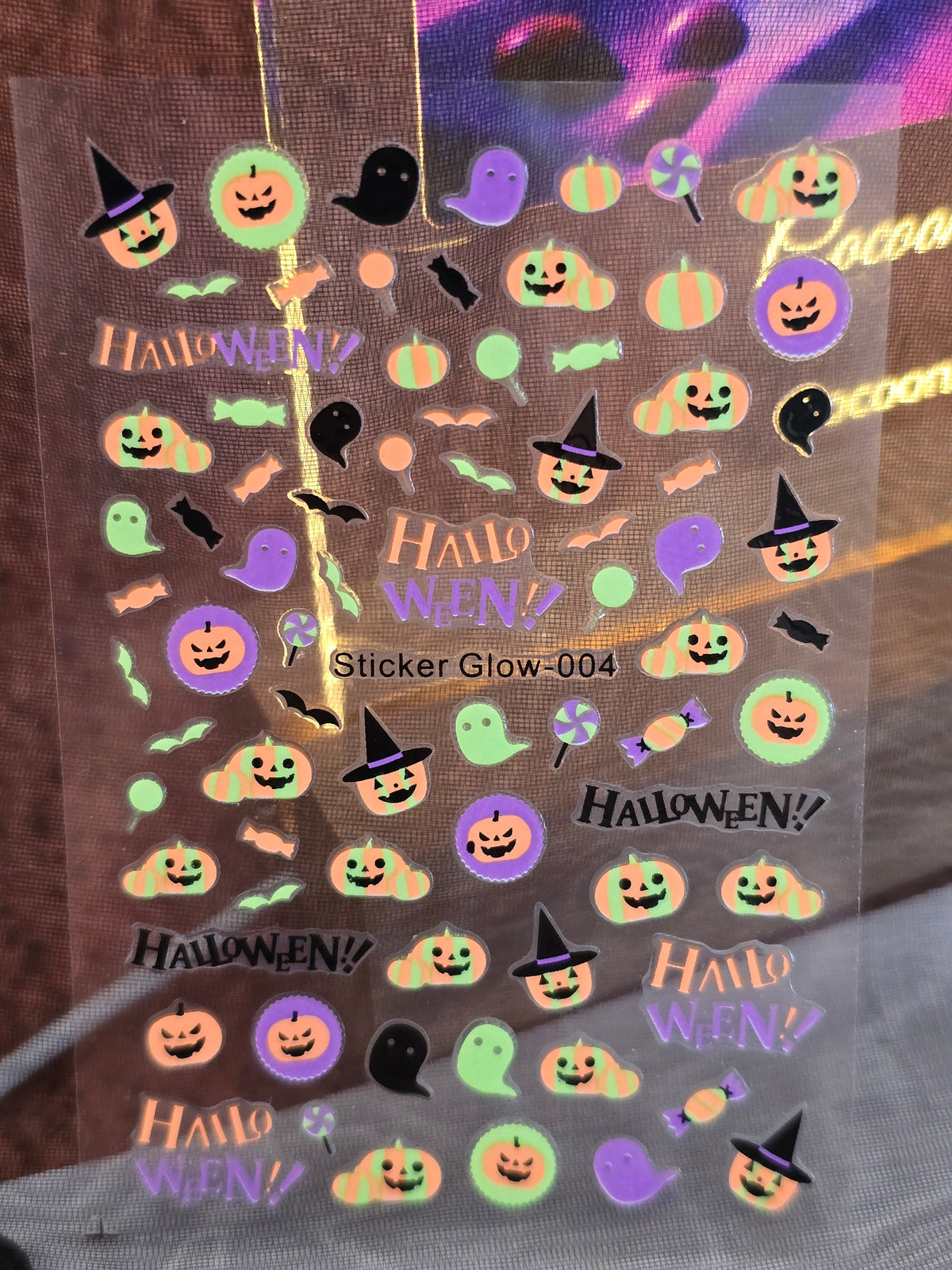 Stickers Ongles Halloween Phosphorescents