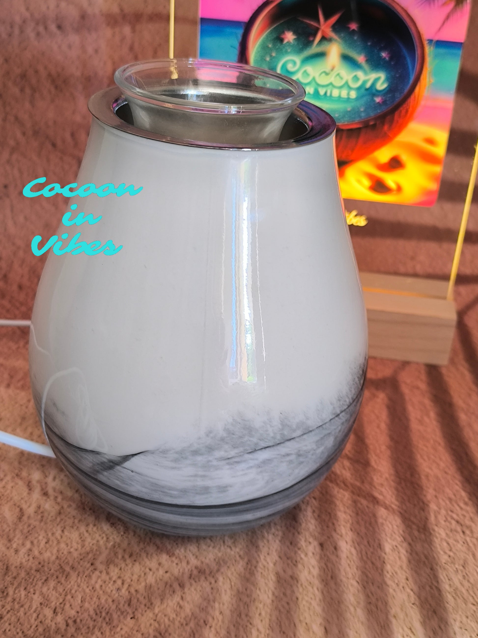 Lampe Diffuseur à chaleur douce avec changements de couleurs + 1 Sable Fondant 25ml Offert- Ambiance Cocooning et relaxante garantie