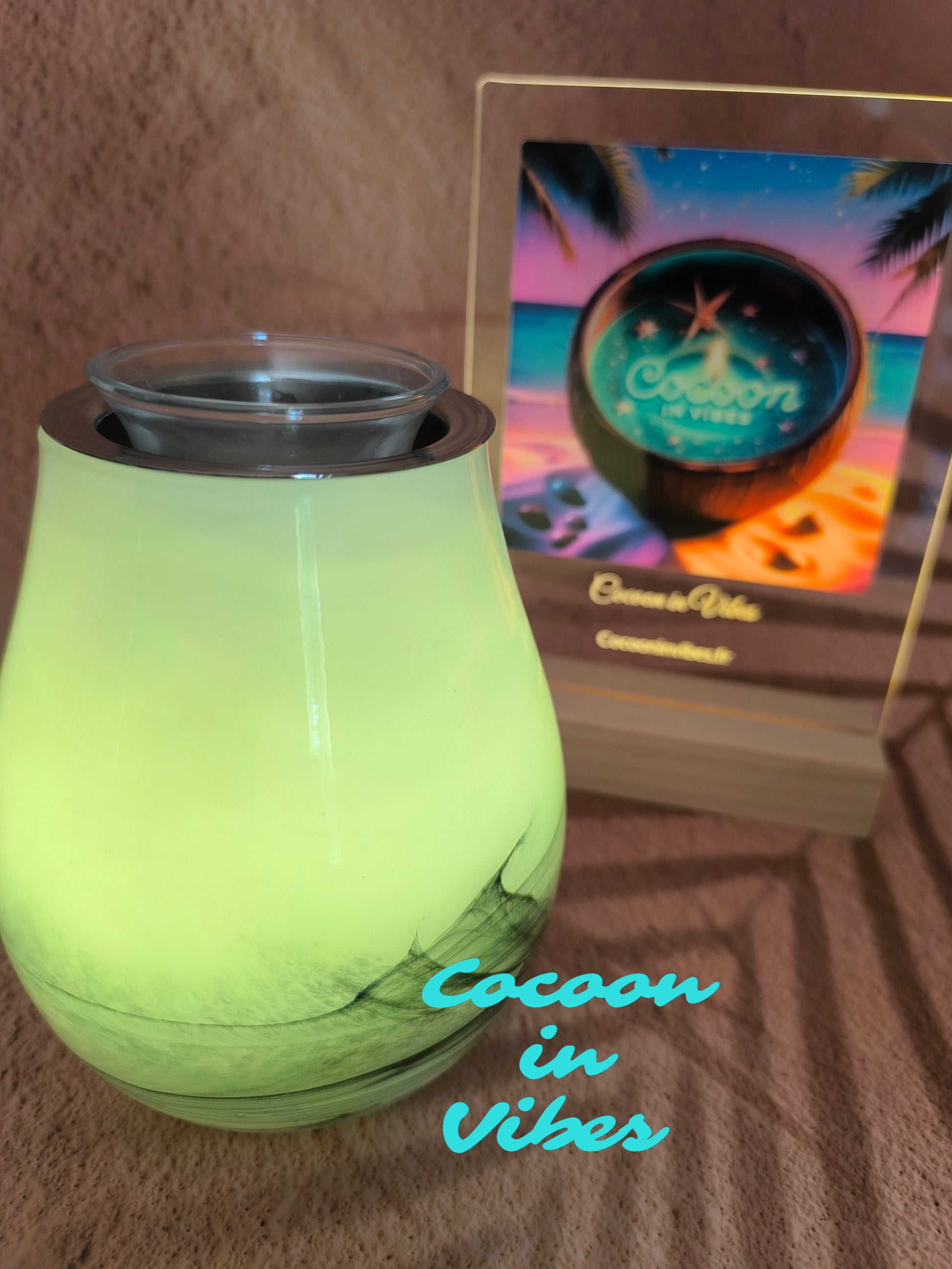 Lampe Diffuseur à chaleur douce avec changements de couleurs + 1 Sable Fondant 25ml Offert- Ambiance Cocooning et relaxante garantie