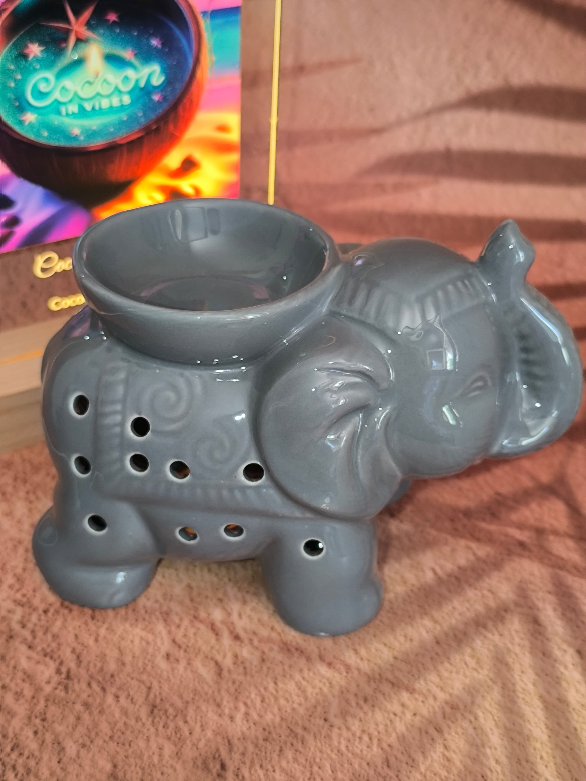 Brûleur en Céramique Gris – Modèle Tandor Éléphant