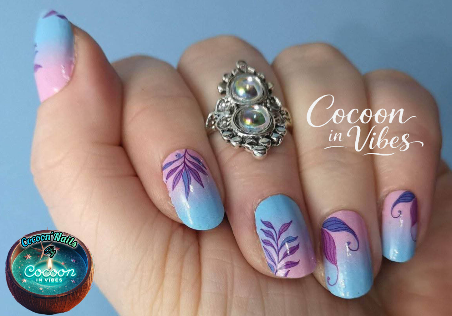 Cocoon’Nails Aura Tropicale – Vernis Autocollant Kit Complet