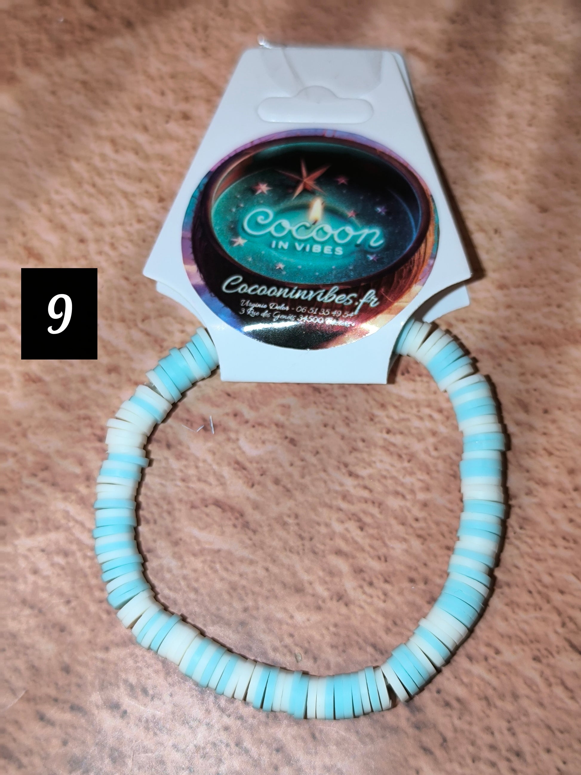 Bracelets Good Vibes en perles plates en pâte polymere - Sous les cocotiers... un monde de couleurs vous attend !