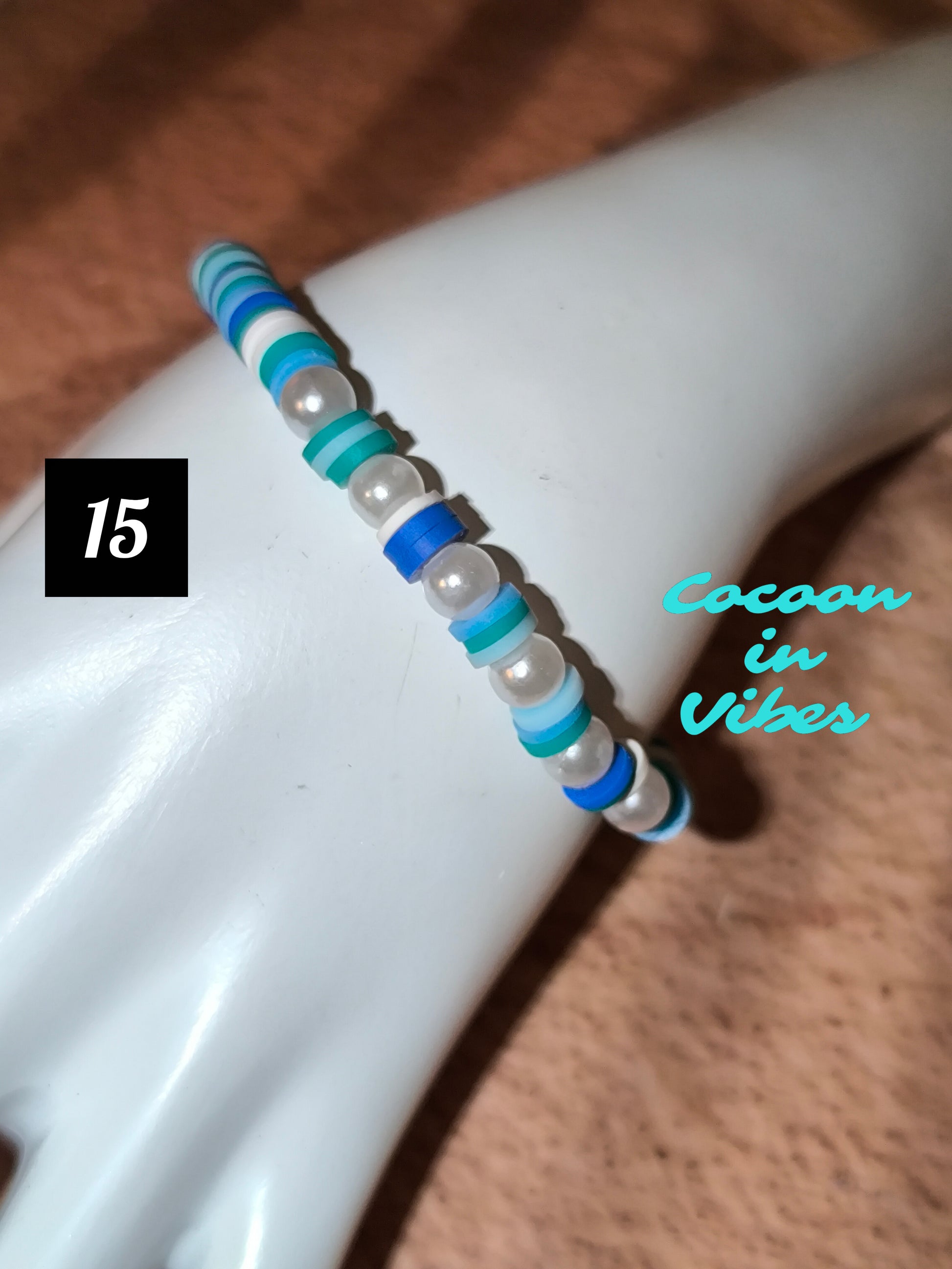 Bracelets Good Vibes en perles plates en pâte polymere - Sous les cocotiers... un monde de couleurs vous attend !