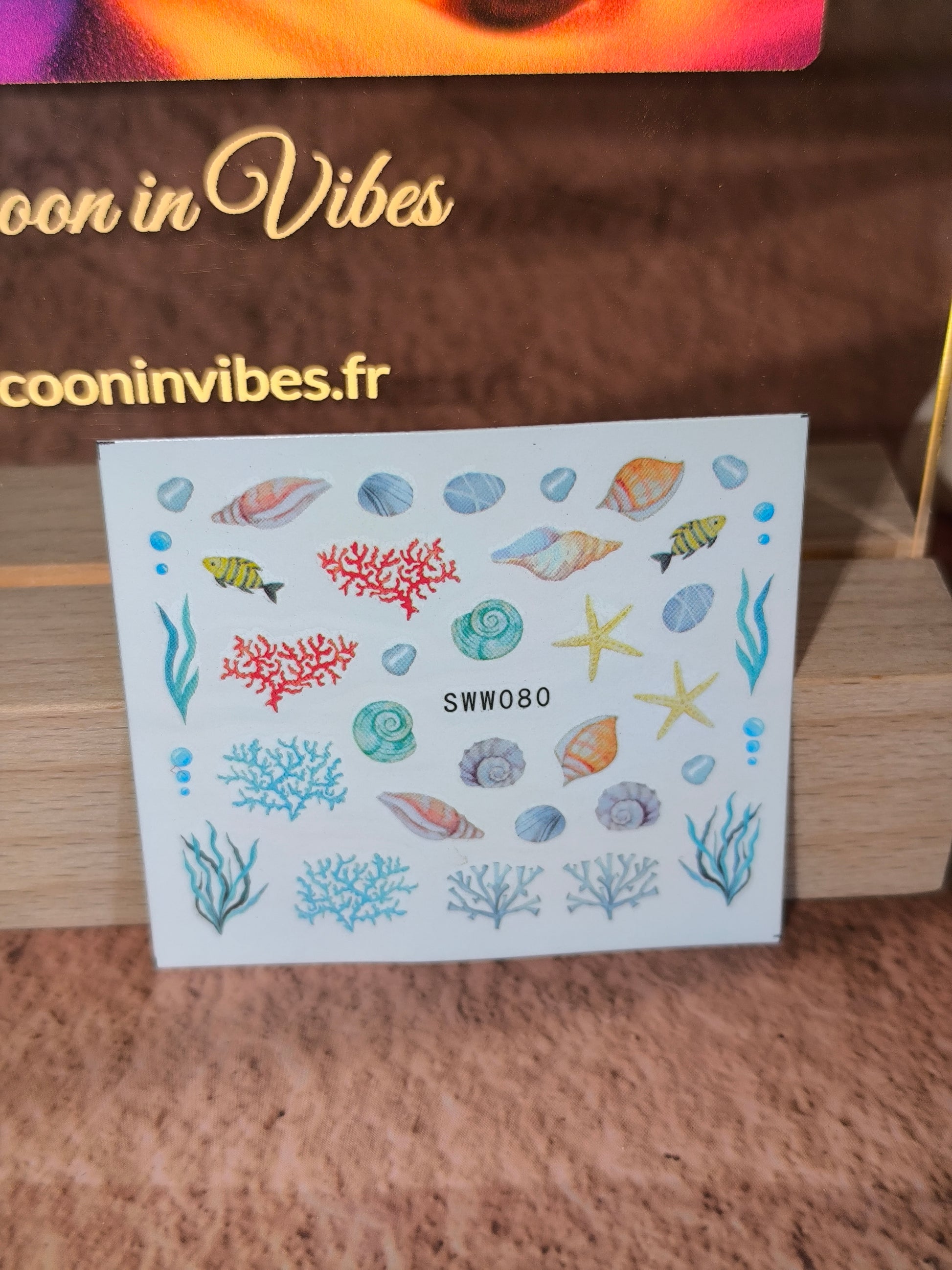 Stickers Ongles Coquillages & Animaux Marins - Un océan de beauté… au bout des doigts
