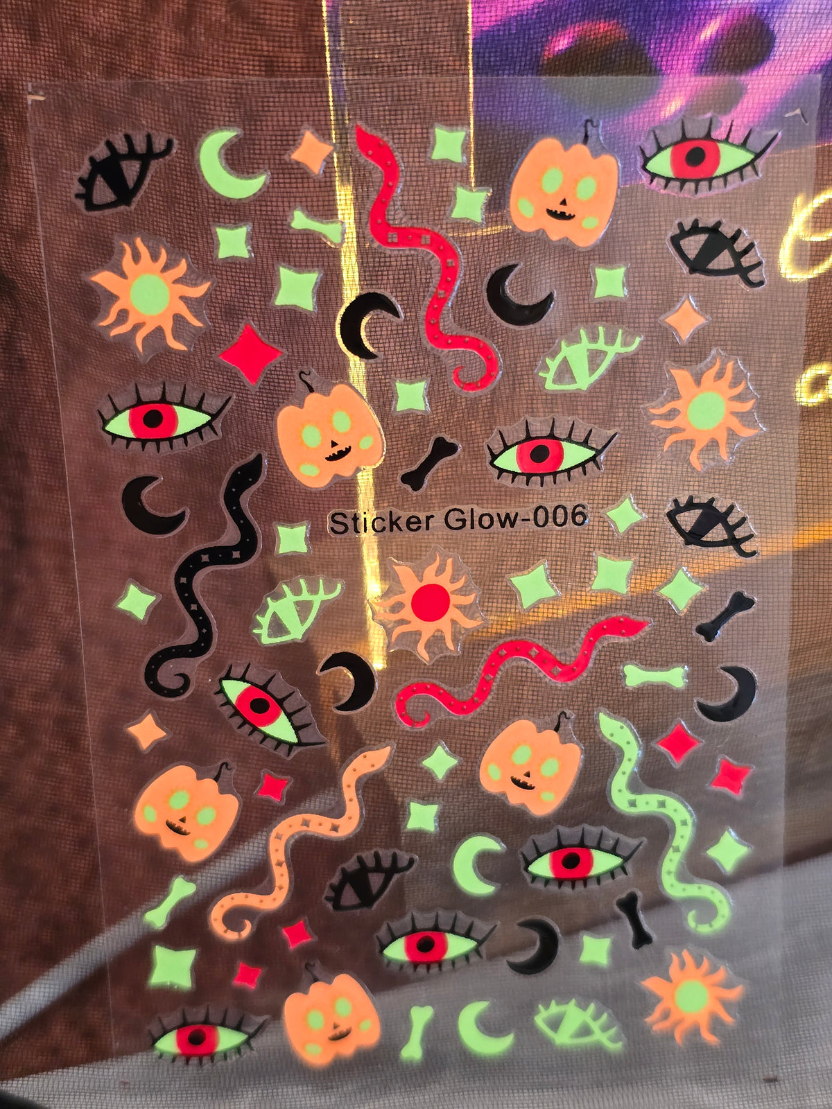 Stickers Ongles Halloween Phosphorescents