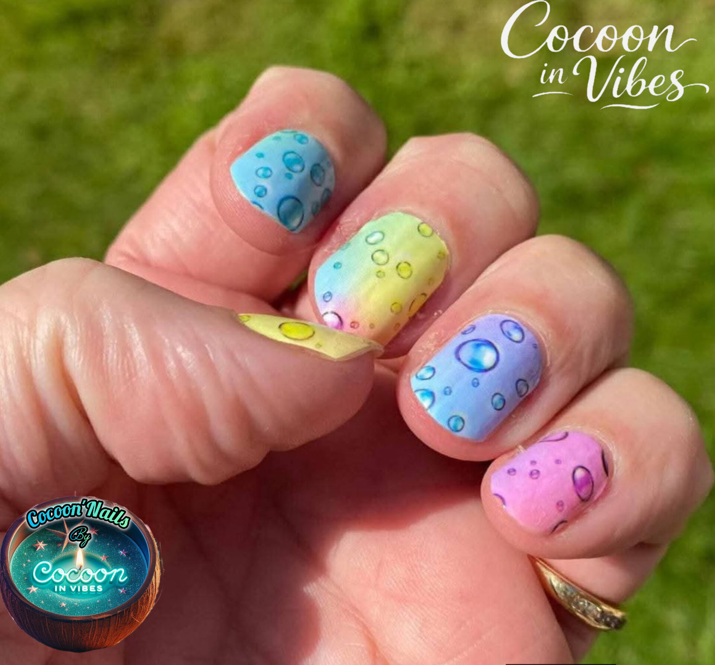 Cocoon’Nails Rainbow Soda Pop – Vernis Autocollant Kit Complet