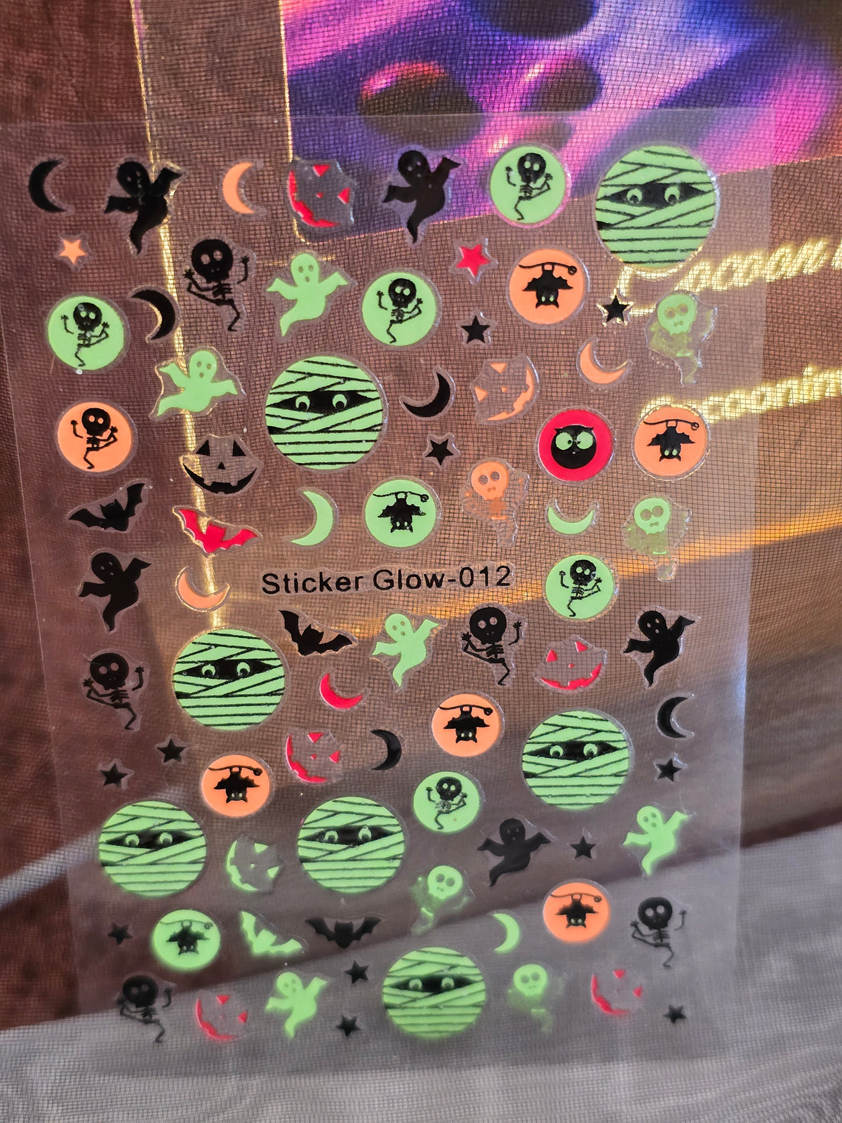 Stickers Ongles Halloween Phosphorescents