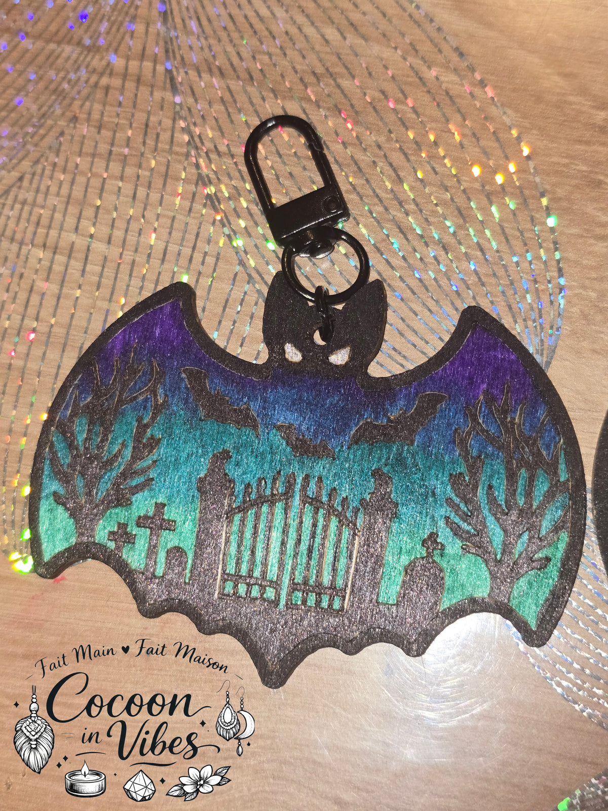 Porte-clés / Bijou de sac Chauve-Souris — Lueurs des Revenants