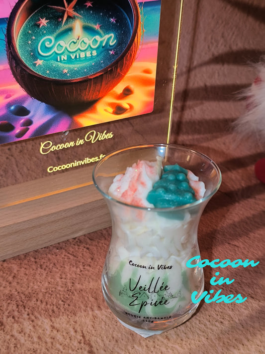 Bougie Gourmande Artisanale 110 g – Veillée Épicée