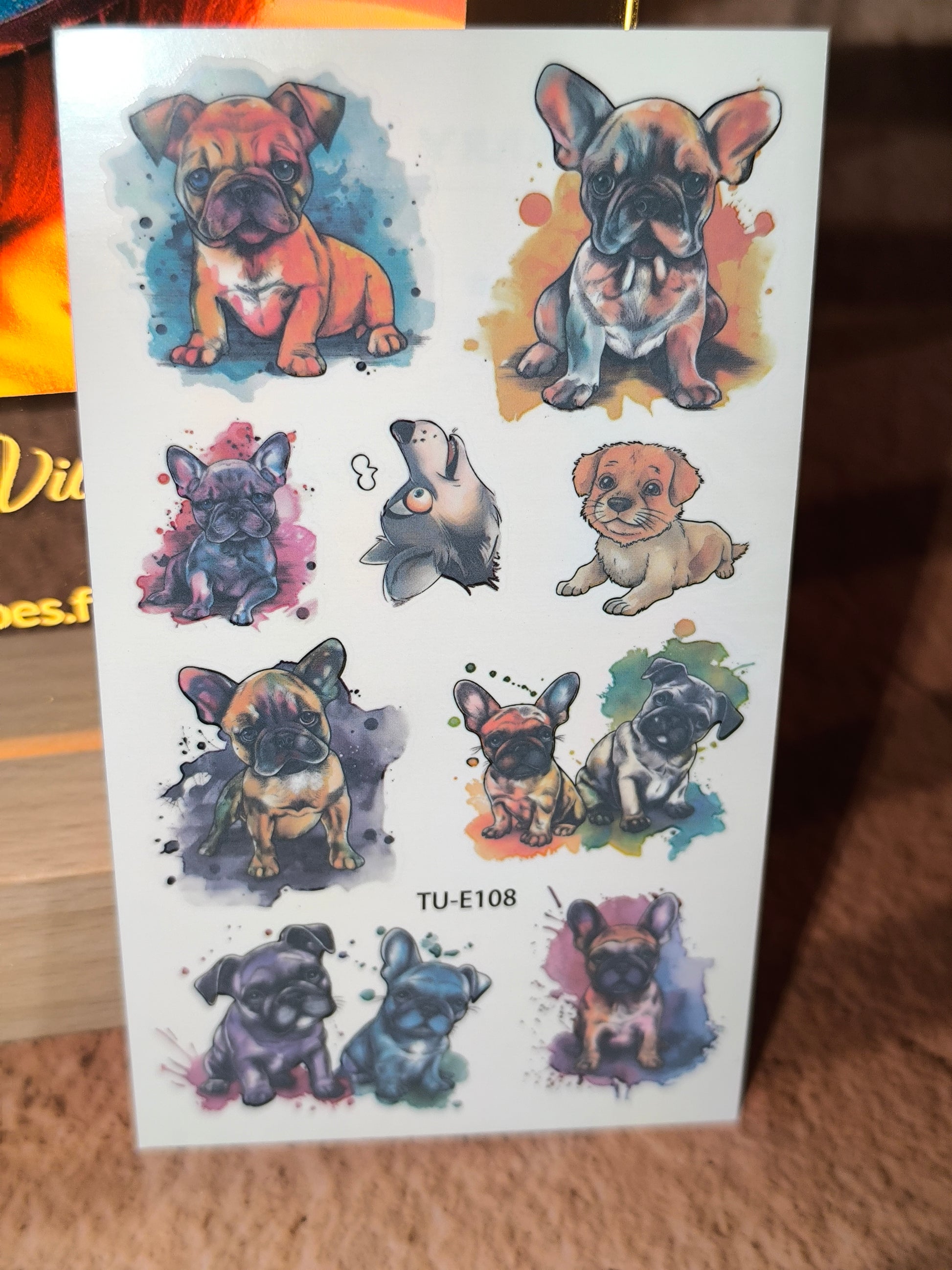 Tatouages Éphémères Aquarelle – Chats & Chiens tout en douceur