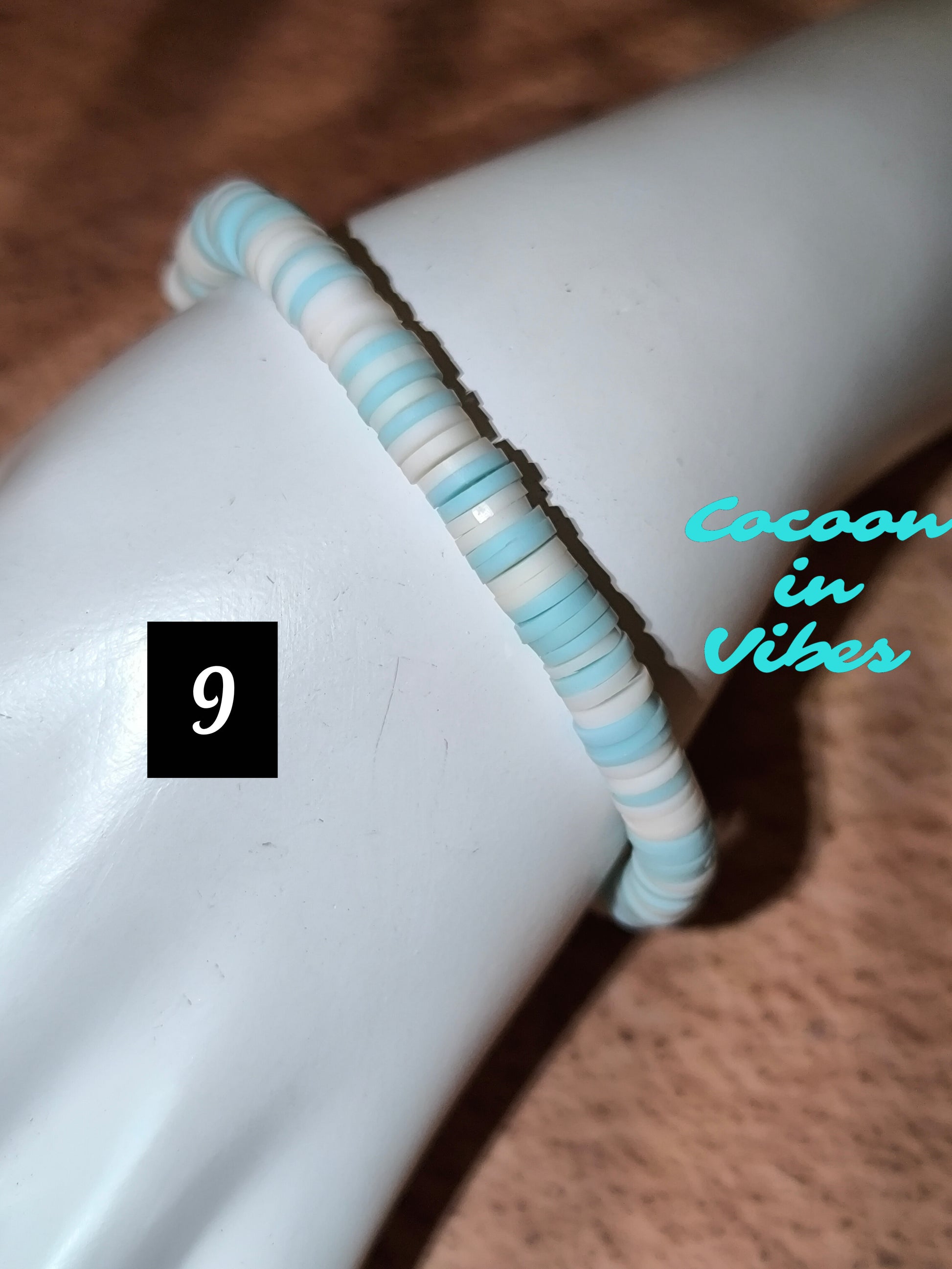 Bracelets Good Vibes en perles plates en pâte polymere - Sous les cocotiers... un monde de couleurs vous attend !