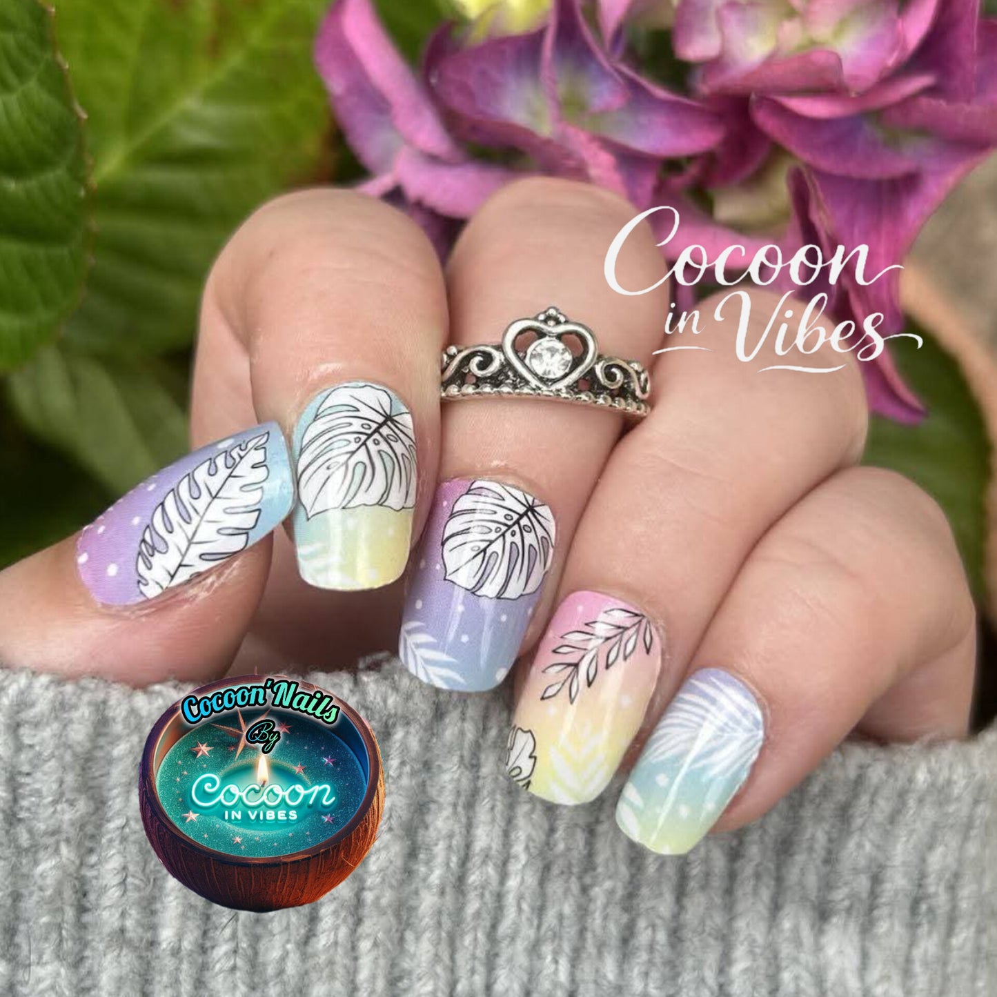 Cocoon’Nails Reflet des îles – Vernis Autocollant Kit Complet