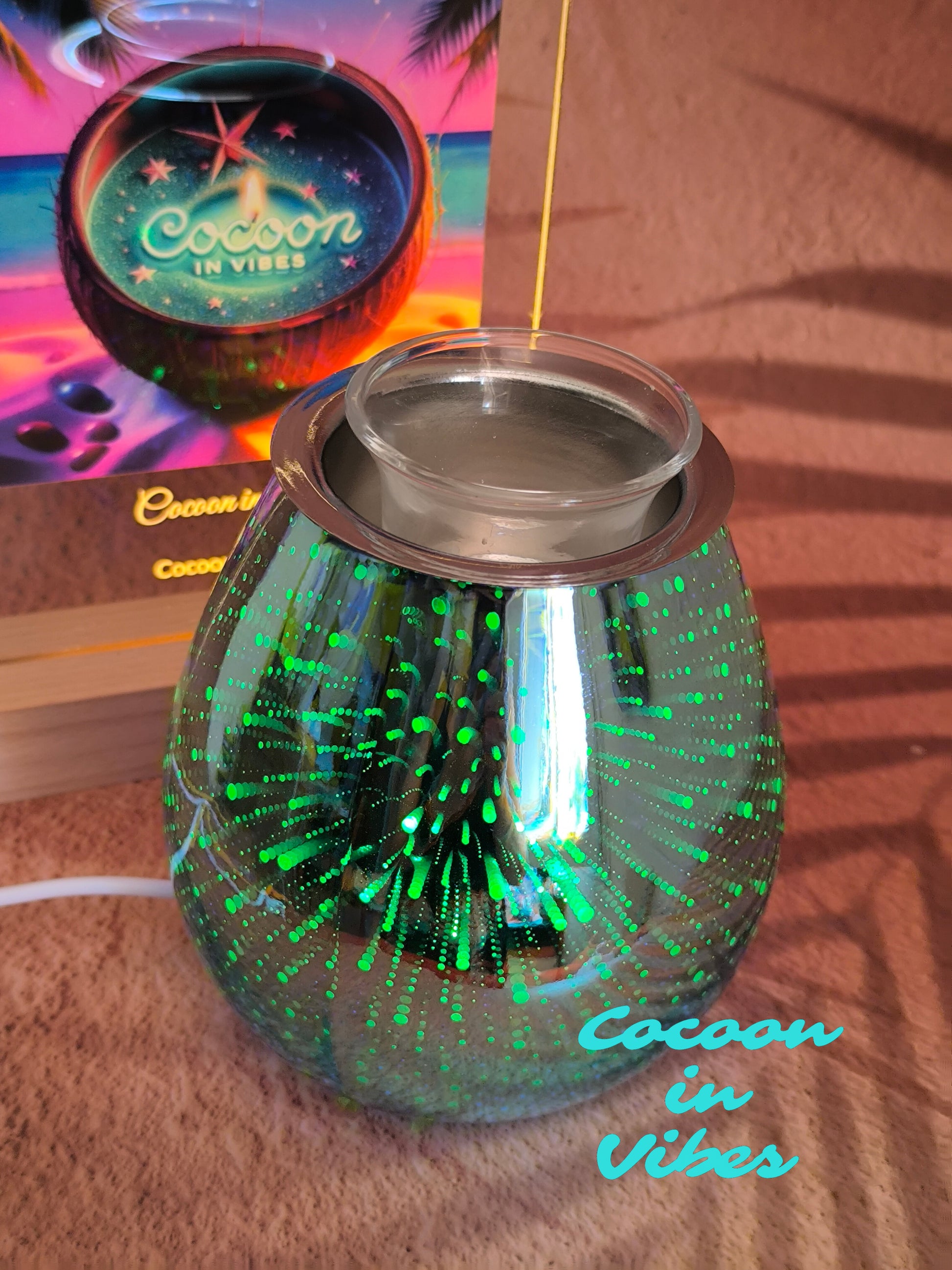 Lampe Diffuseur à chaleur douce Effet 3D + 1 Sable Fondant 25ml Offert