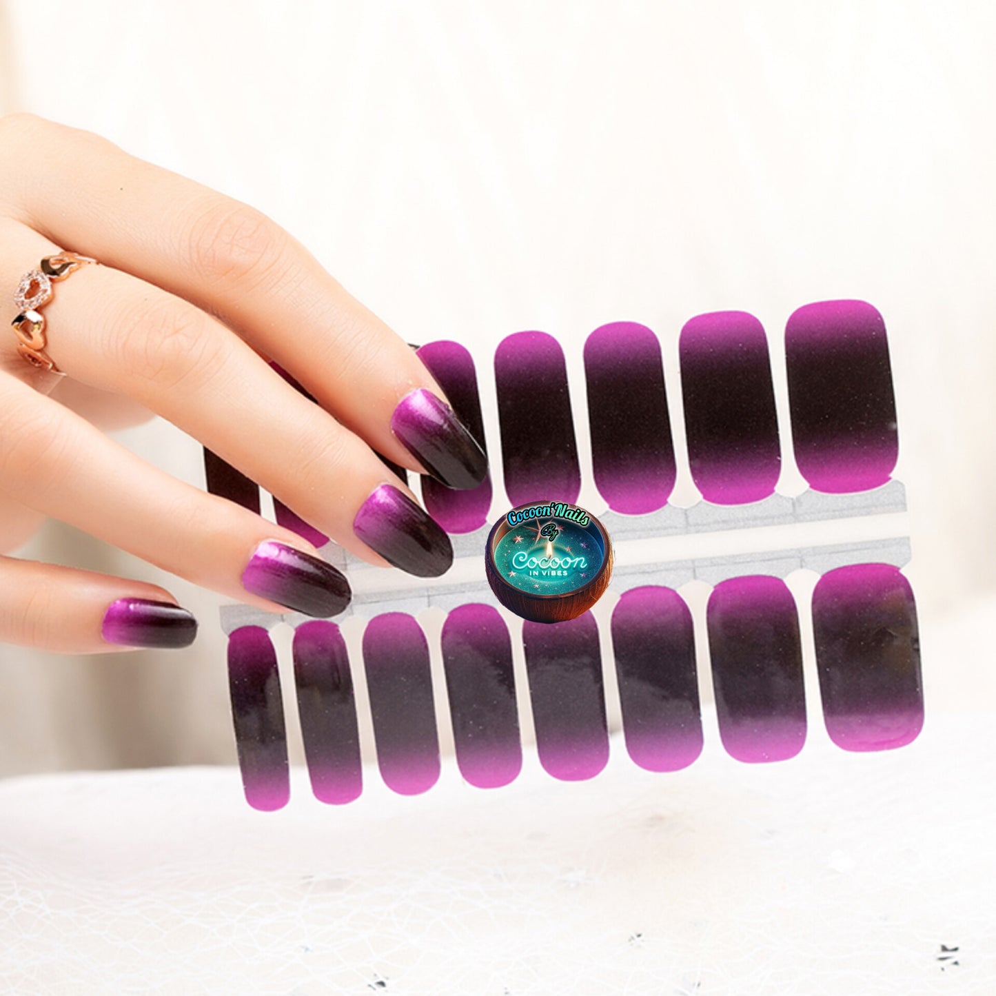 Cocoon’Nails – Purple Dream : Le dégradé qui révèle ton côté mystique et affirmé !