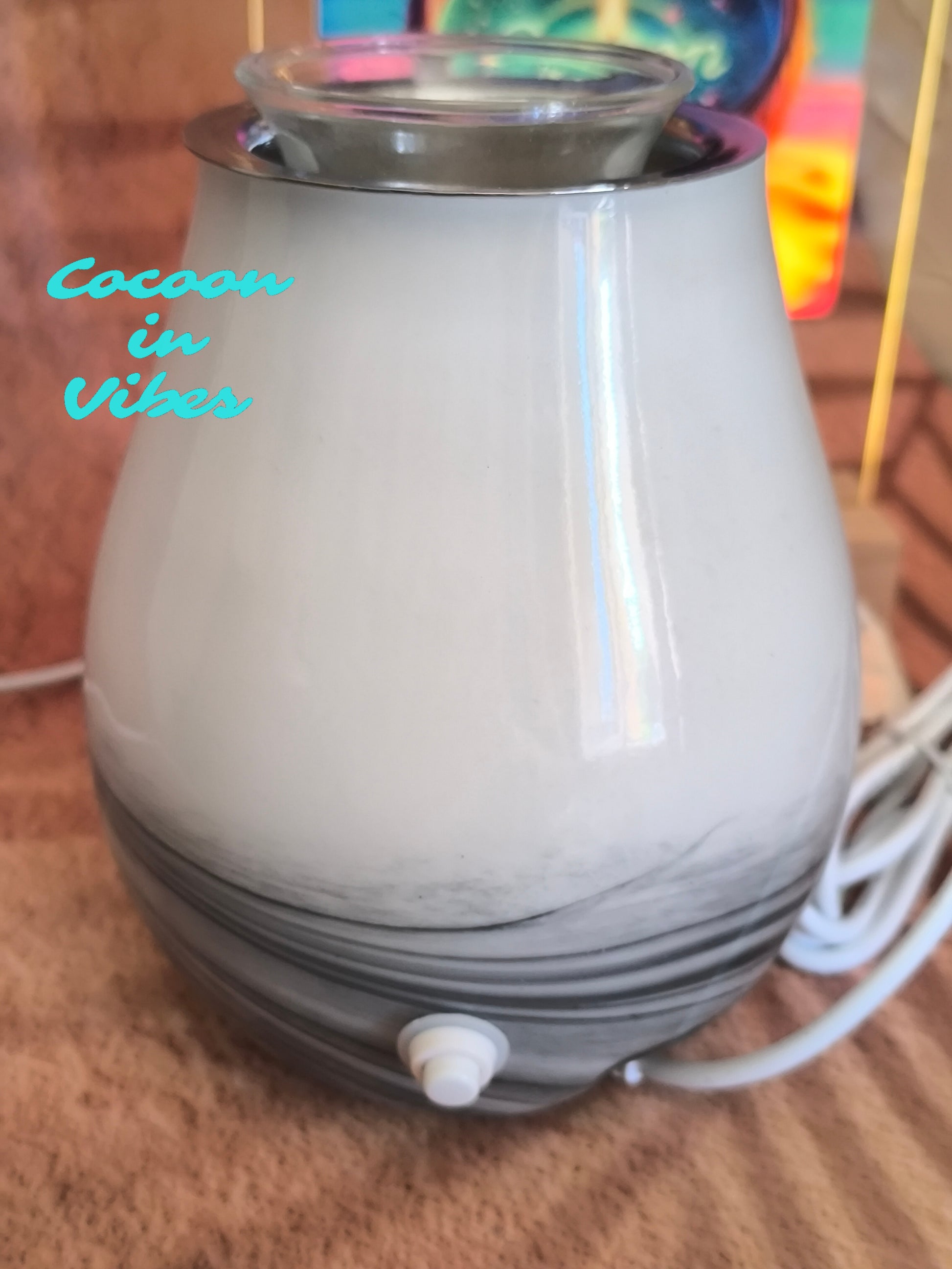 Lampe Diffuseur à chaleur douce avec changements de couleurs + 1 Sable Fondant 25ml Offert- Ambiance Cocooning et relaxante garantie