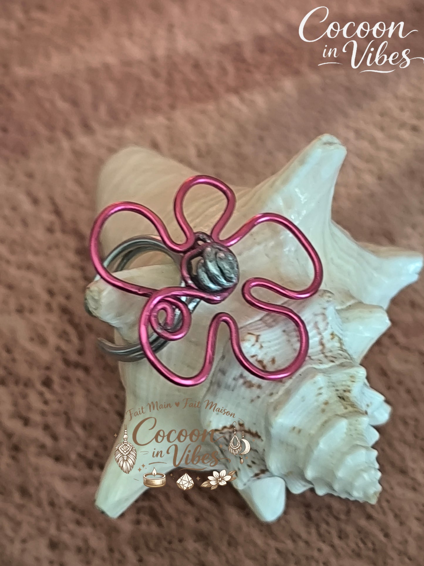 Bague Anti-Stress "Fleur des Lagon" – 100% Artisanale