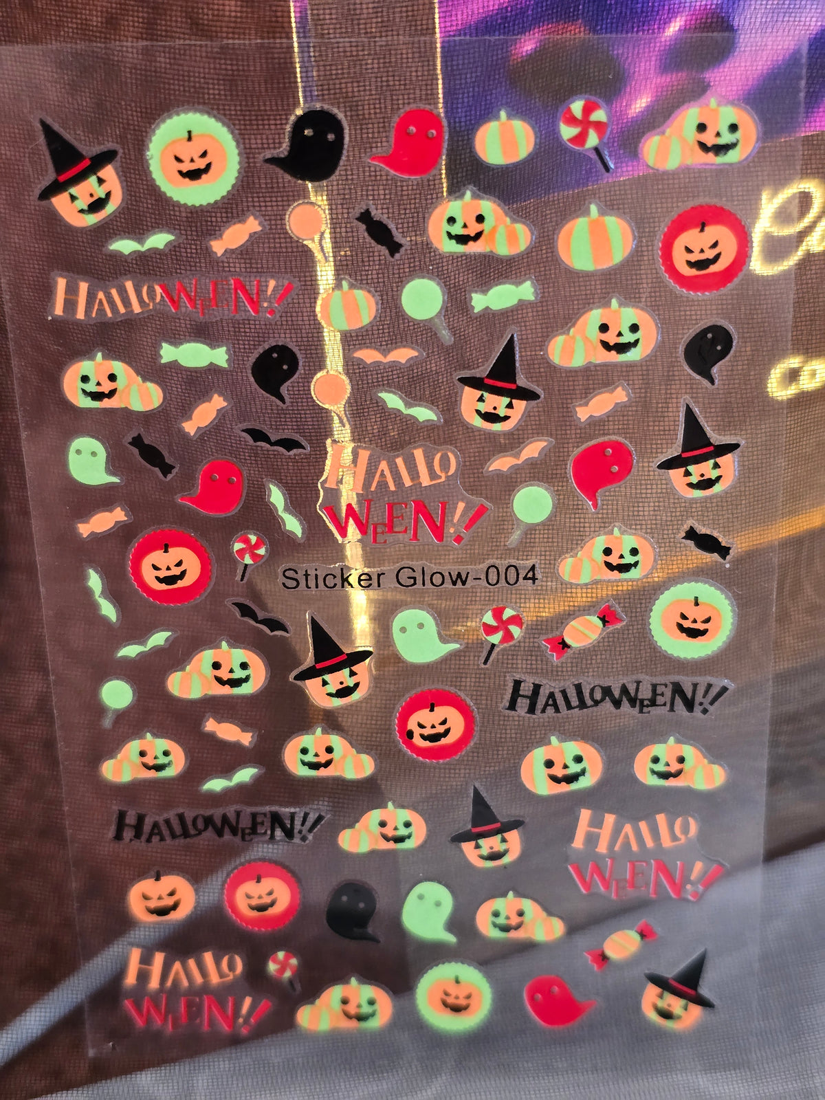 Stickers Ongles Halloween Phosphorescents