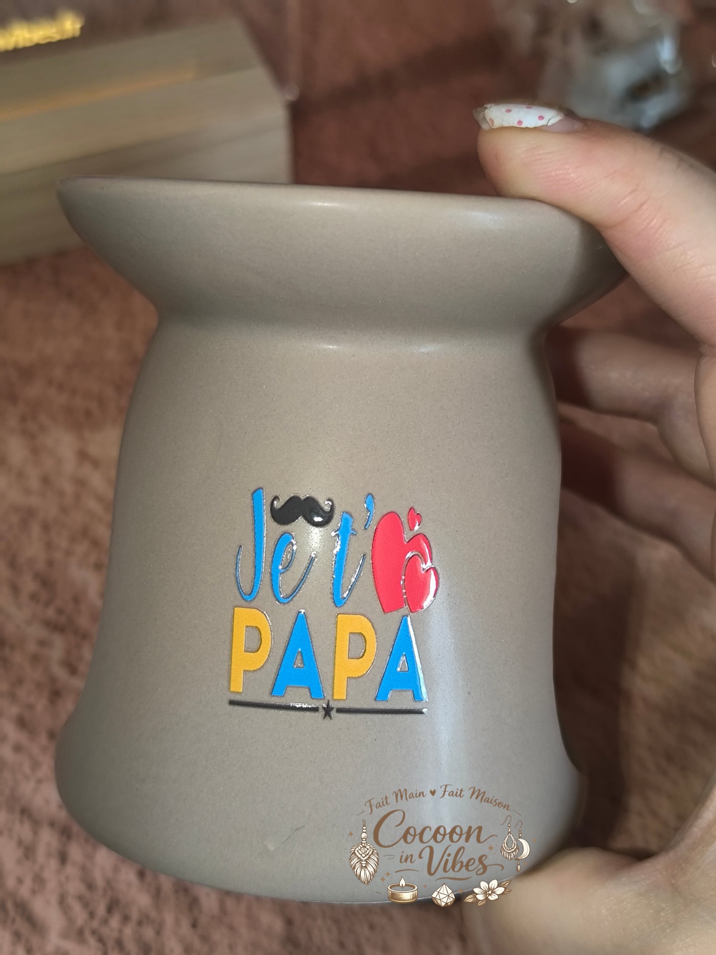 Brûleur Beau Gosse Fête des Pères + 1 Fondant OFFERT – Pièce unique, création artisanale Cocoon in Vibes