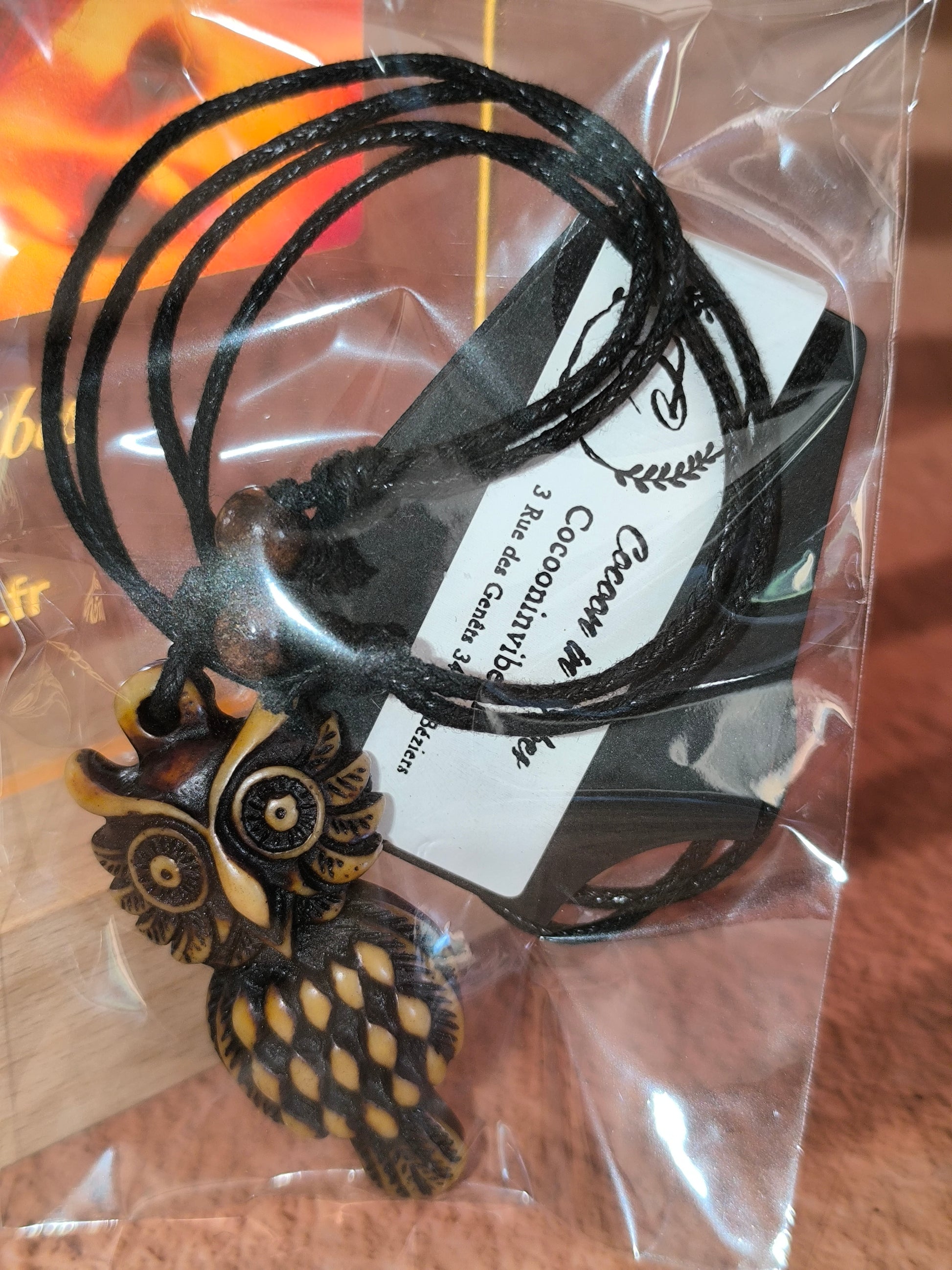 Collier Homme Bois & Résine