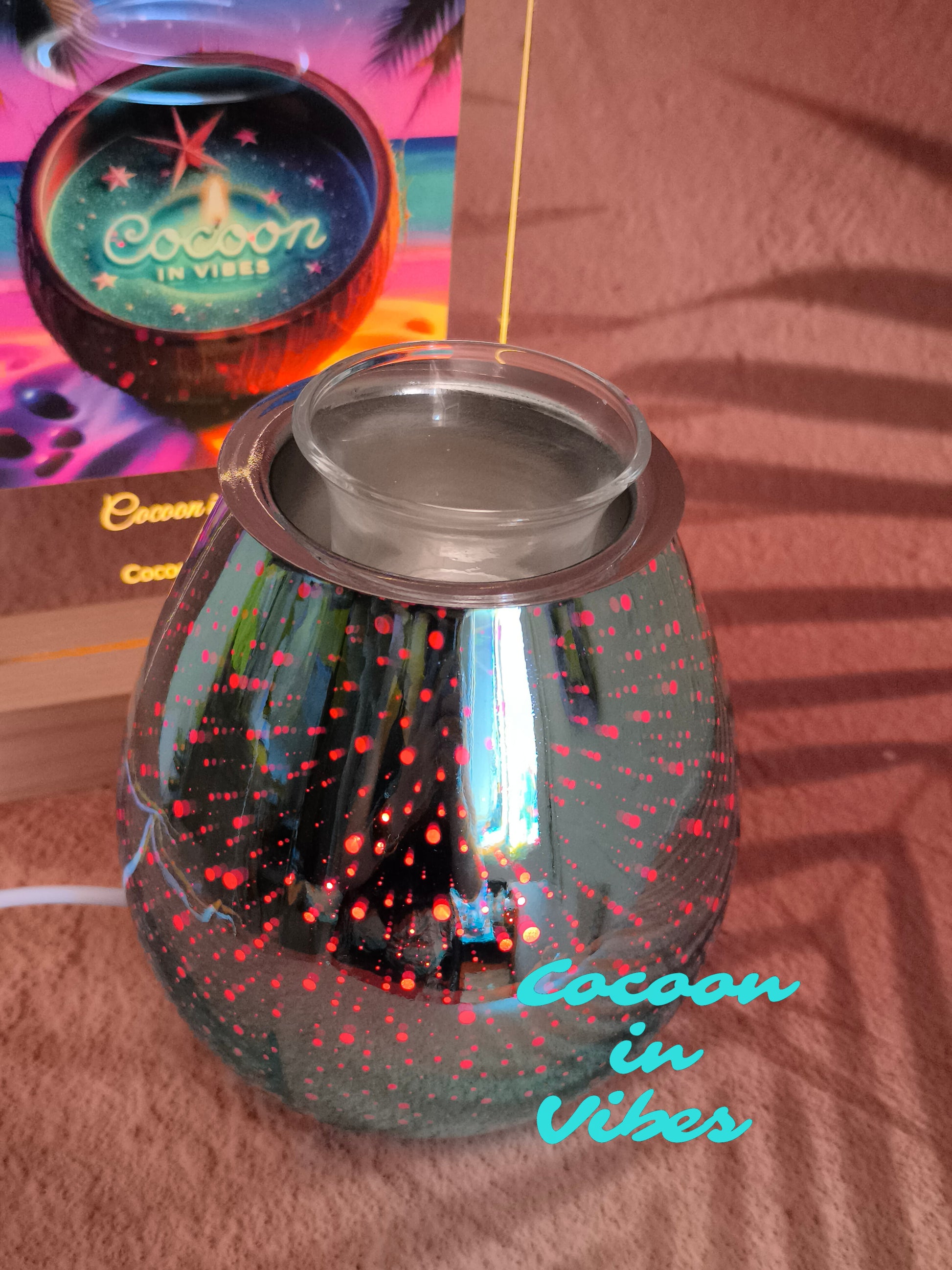 Lampe Diffuseur à chaleur douce Effet 3D + 1 Sable Fondant 25ml Offert