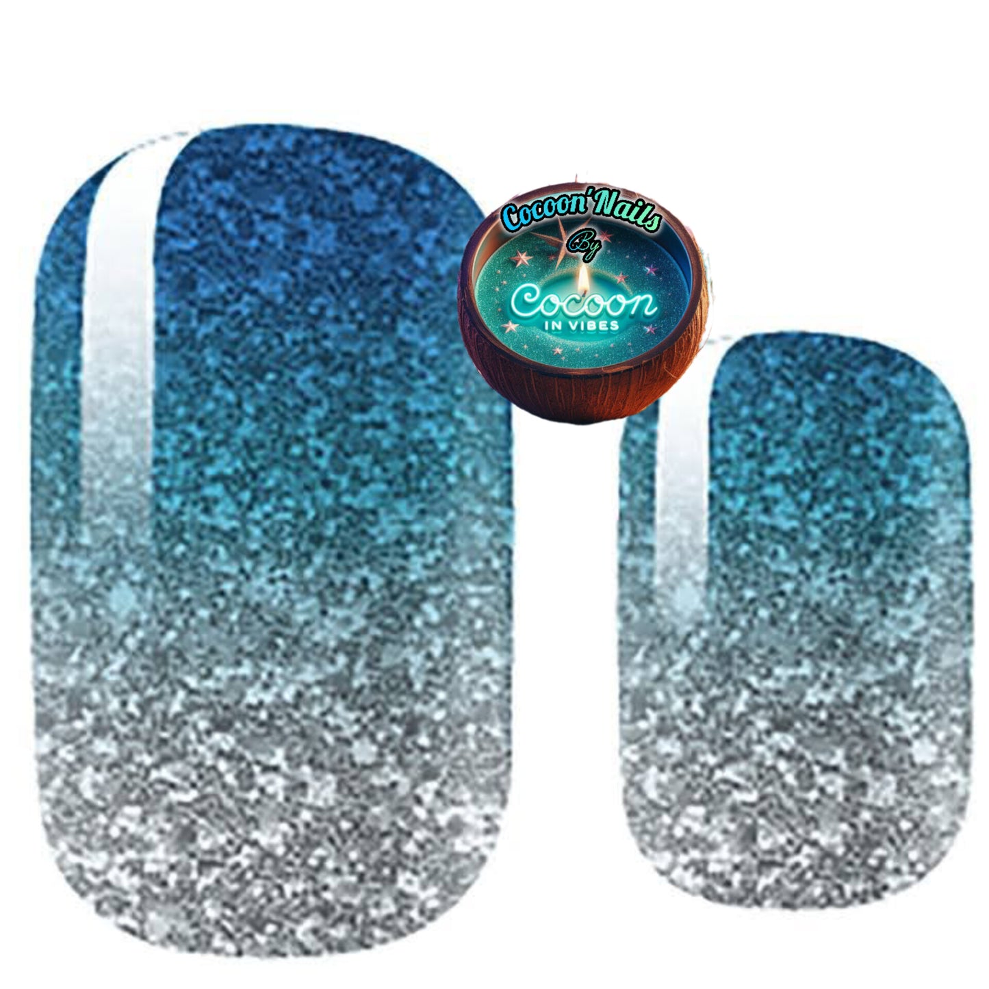 Cocoon’Nails – Frosty Aurora : Plonge dans un dégradé givré aux reflets magiques…