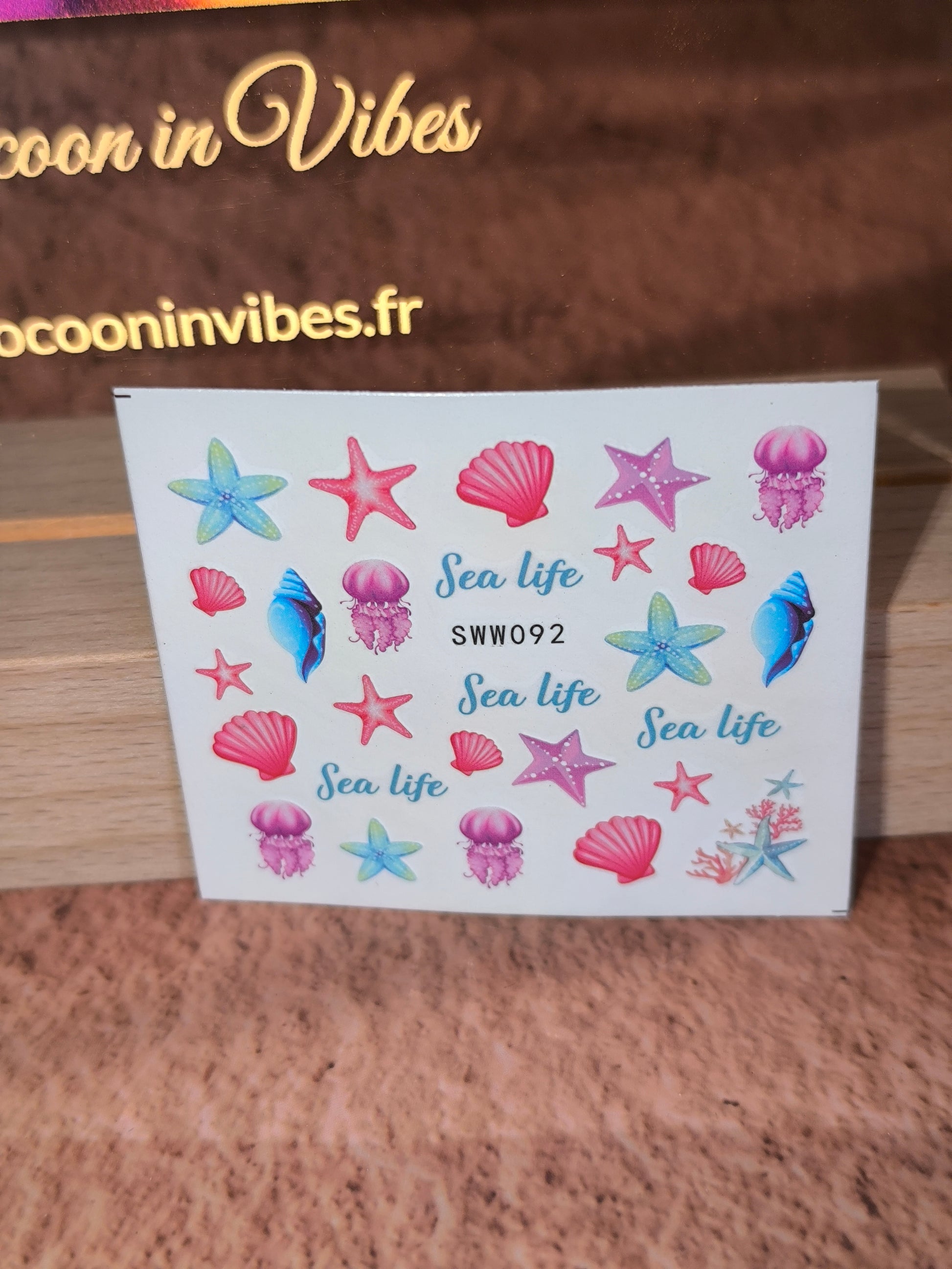Stickers Ongles Coquillages & Animaux Marins - Un océan de beauté… au bout des doigts