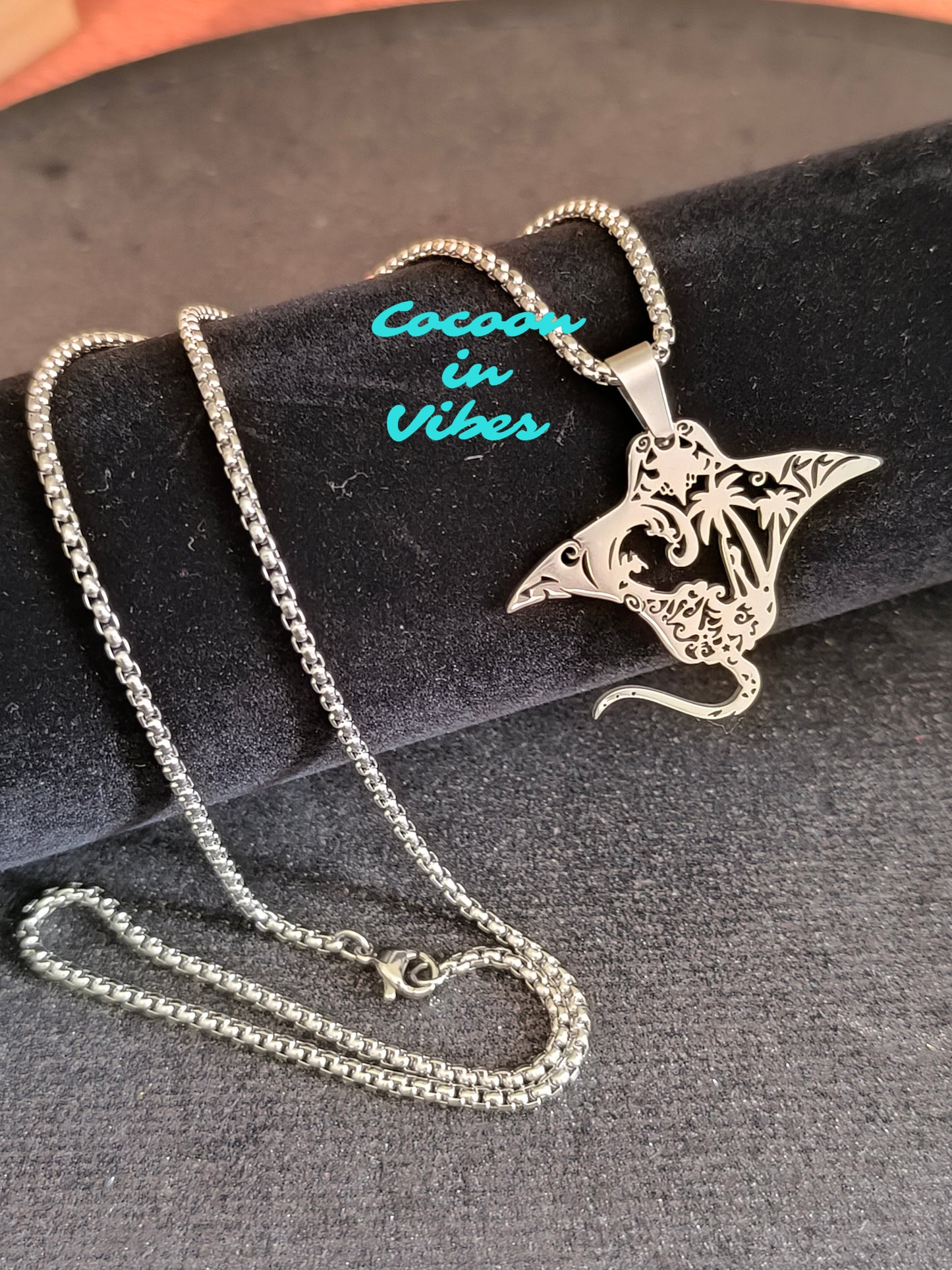 Collier homme Manta Horizon – Acier inoxydable