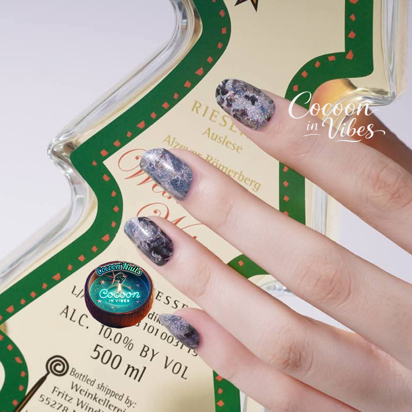 Cocoon’Nails Mer d'Écume – Vernis Autocollant Kit Complet