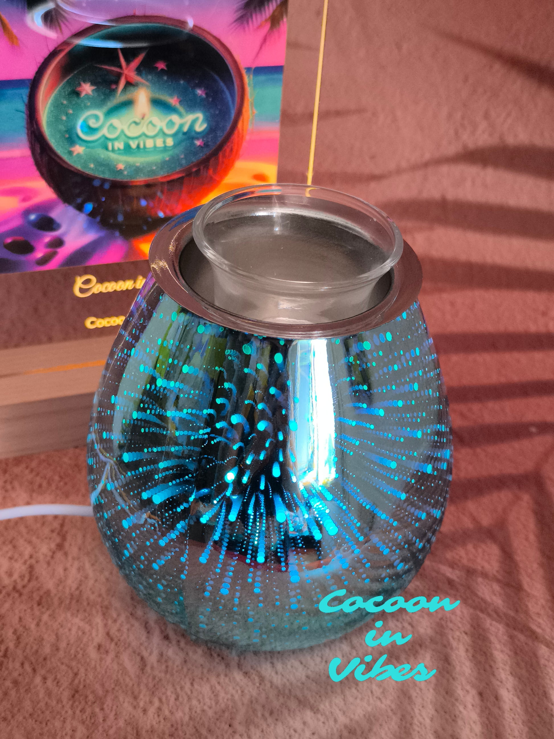 Lampe Diffuseur à chaleur douce Effet 3D + 1 Sable Fondant 25ml Offert