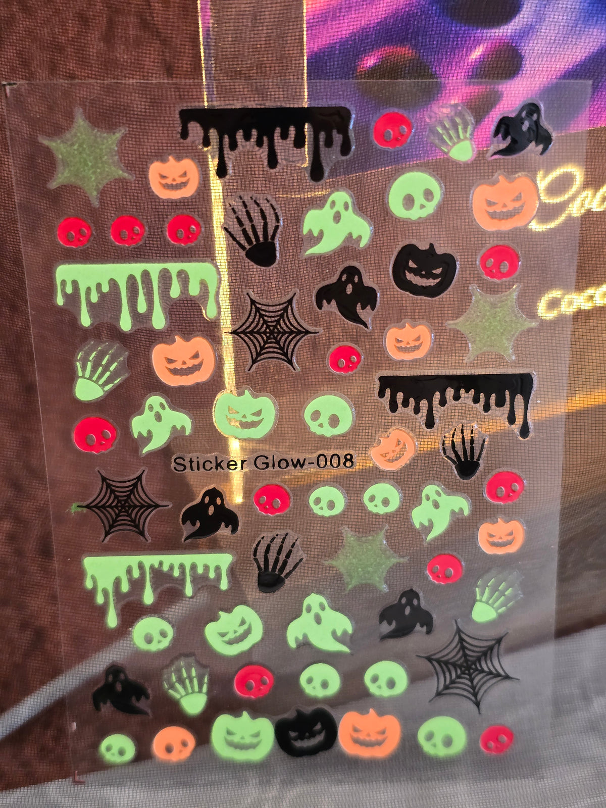 Stickers Ongles Halloween Phosphorescents