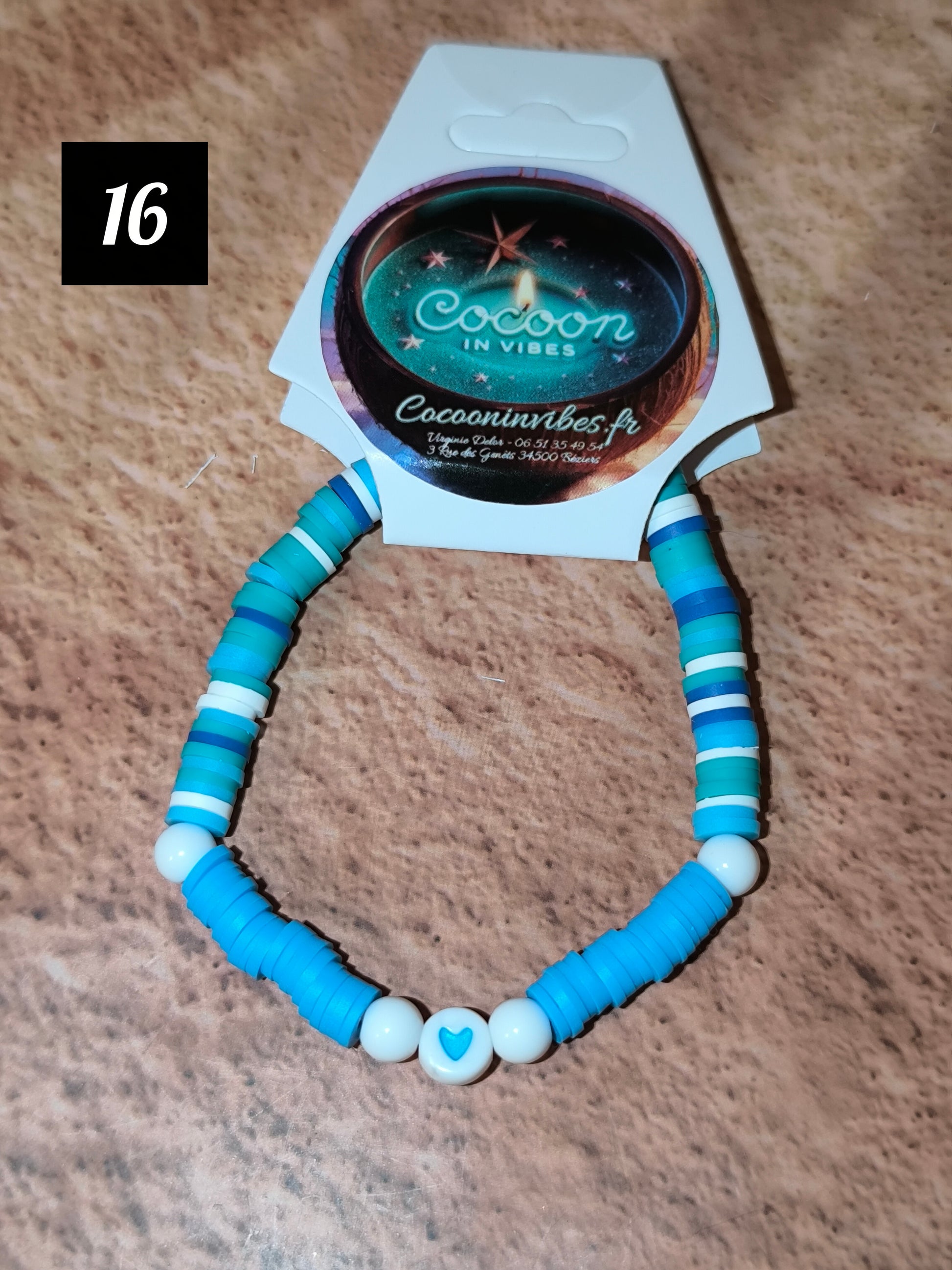 Bracelets Good Vibes en perles plates en pâte polymere - Sous les cocotiers... un monde de couleurs vous attend !
