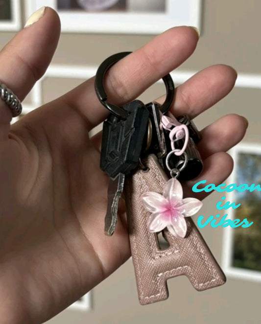 Bijou de Sac / Porte-Clés Fleur de Monoï – L’essence des iles toujours avec vous