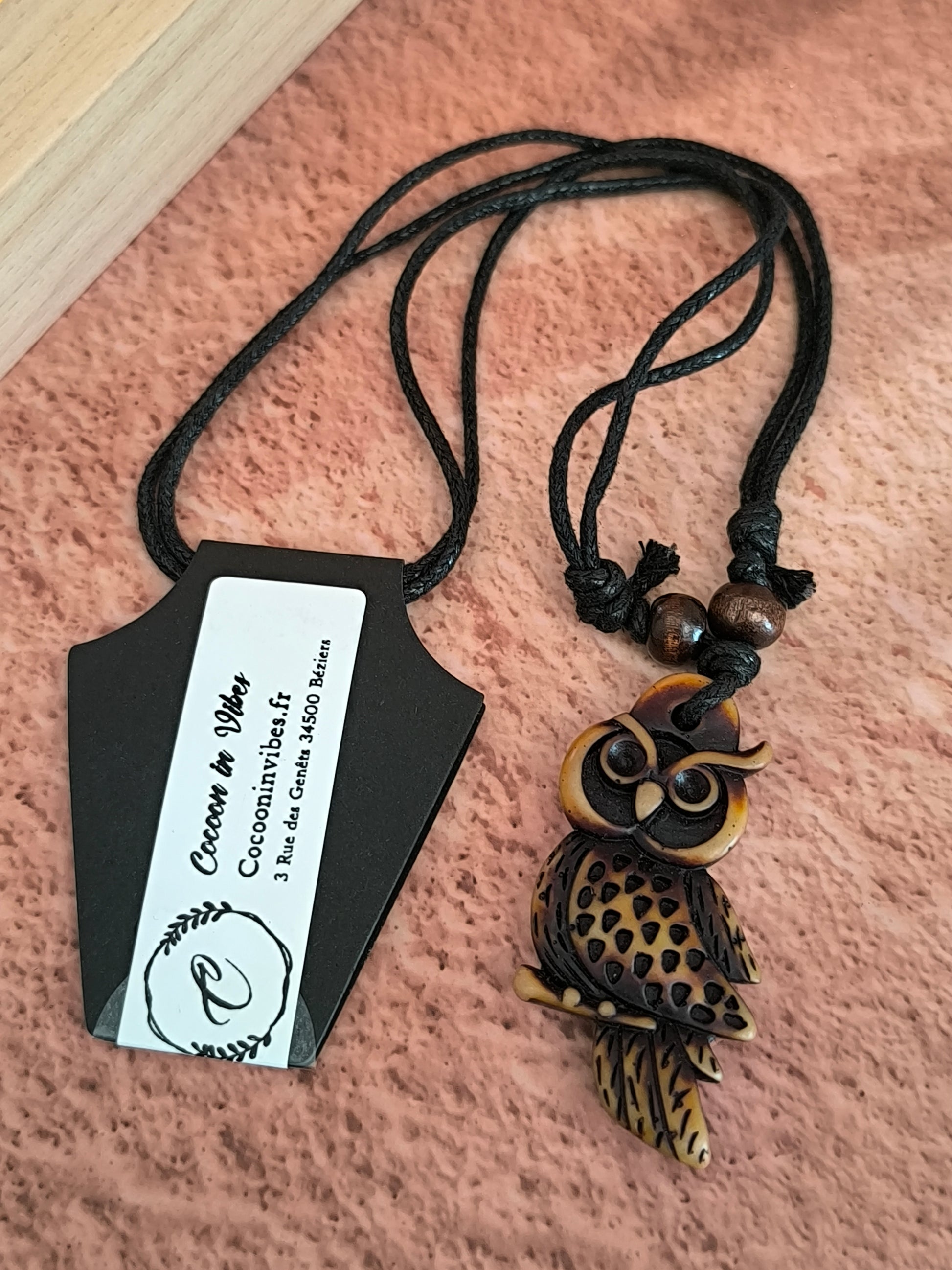 Collier Homme Bois & Résine