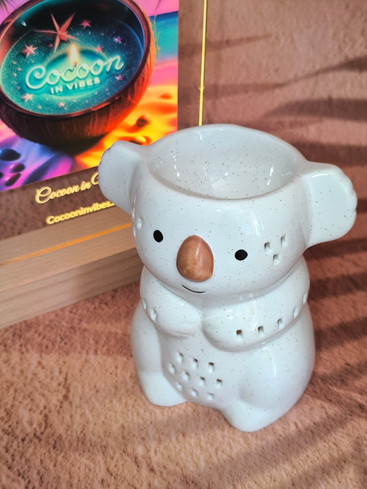 Brûleur en Céramique Blanc – Modèle Koko Koala